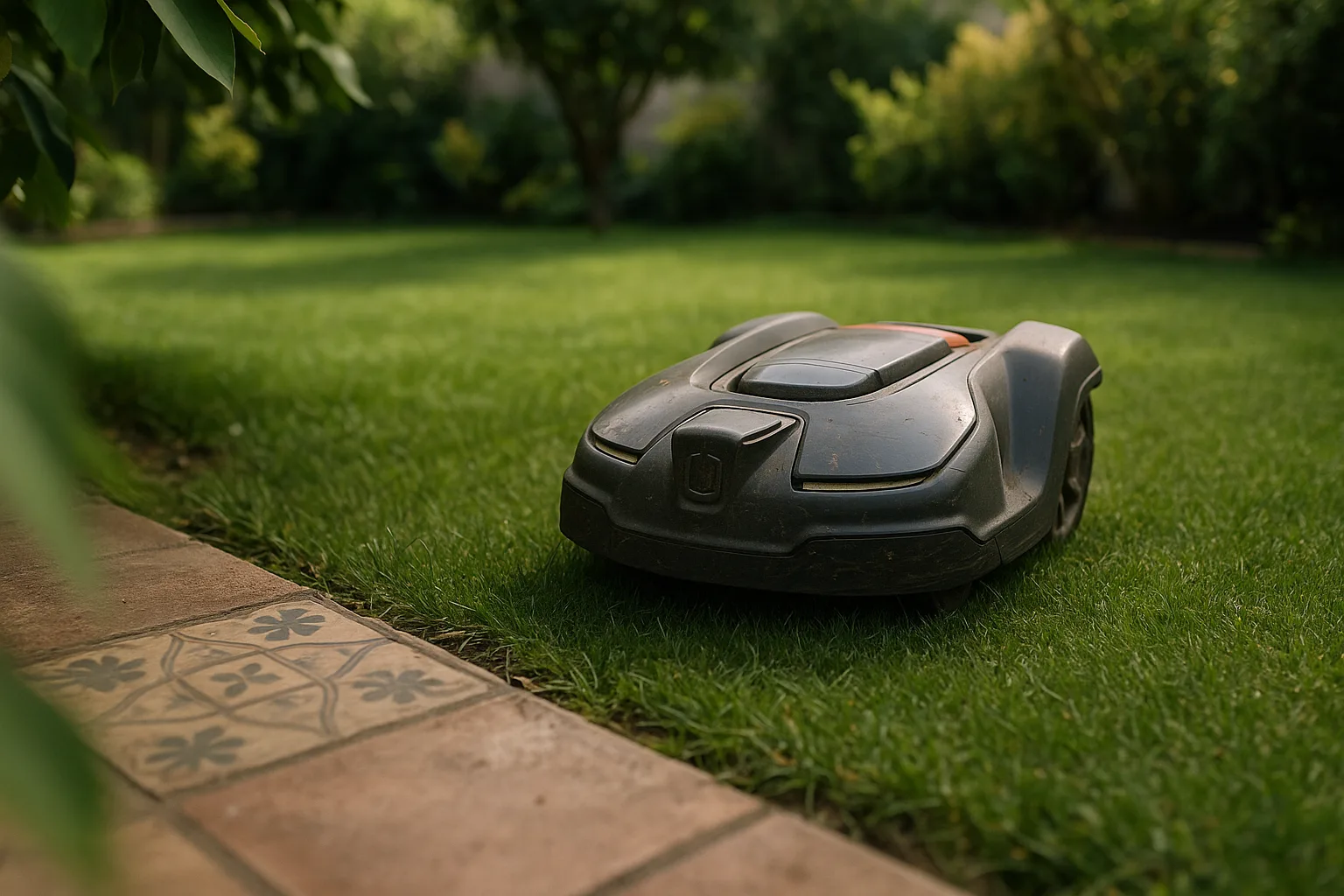 Quel robot tondeuse pour terrains avec arbres fruitiers ? — Modèles Recommandés pour Terrains avec Arbres Fruitiers