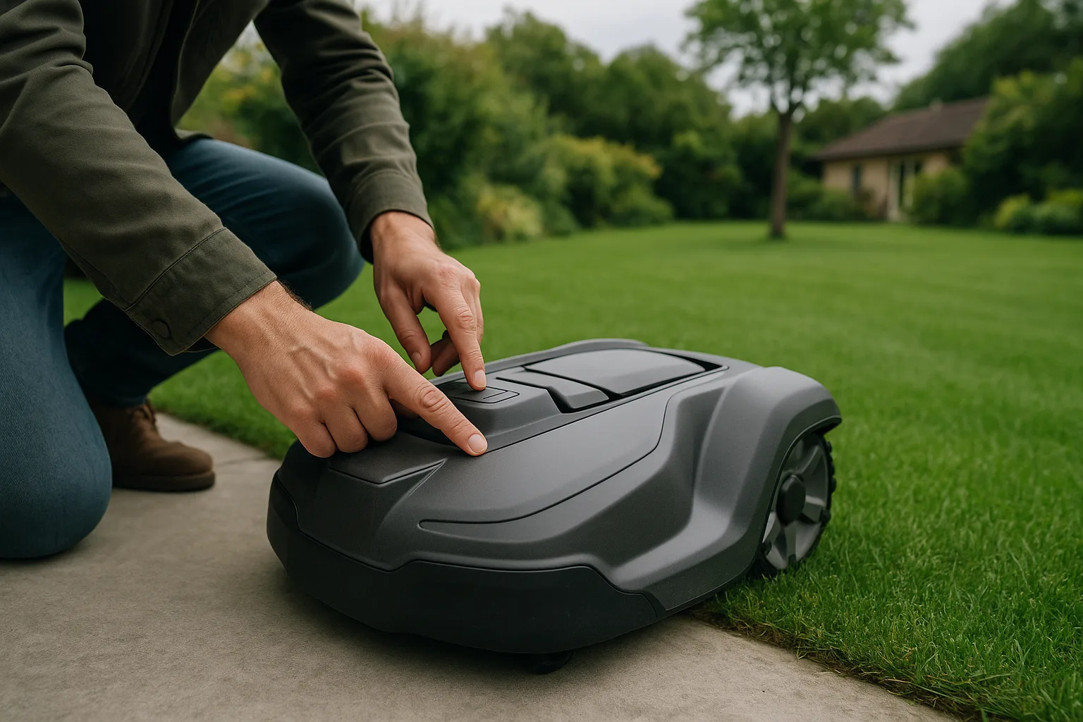 Robots tondeuses adaptés aux conditions ventées — Optimisation du Positionnement et de la Programmation