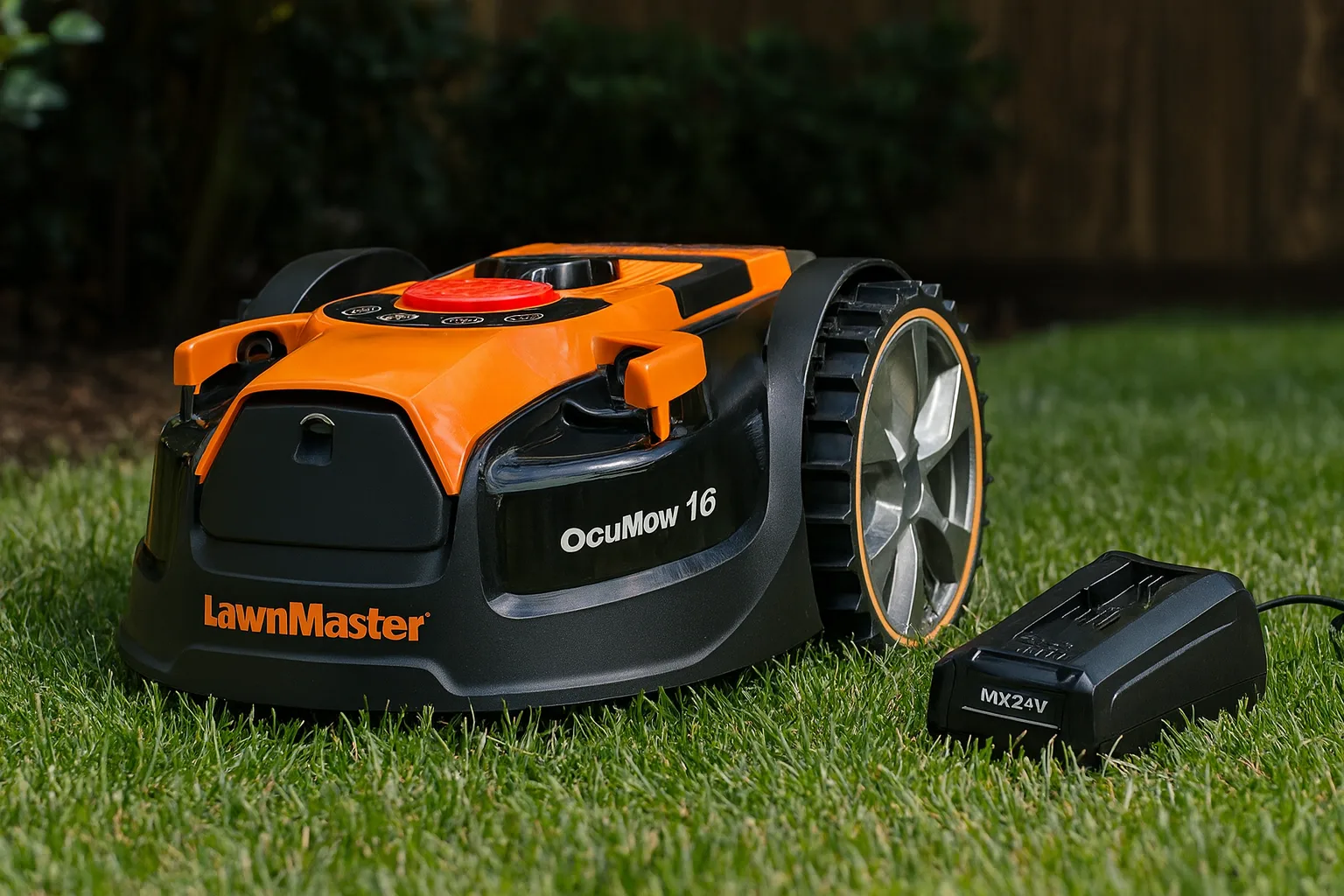 LawnMaster OcuMow 16 — Déballage et prise en main du LawnMaster OcuMow 16